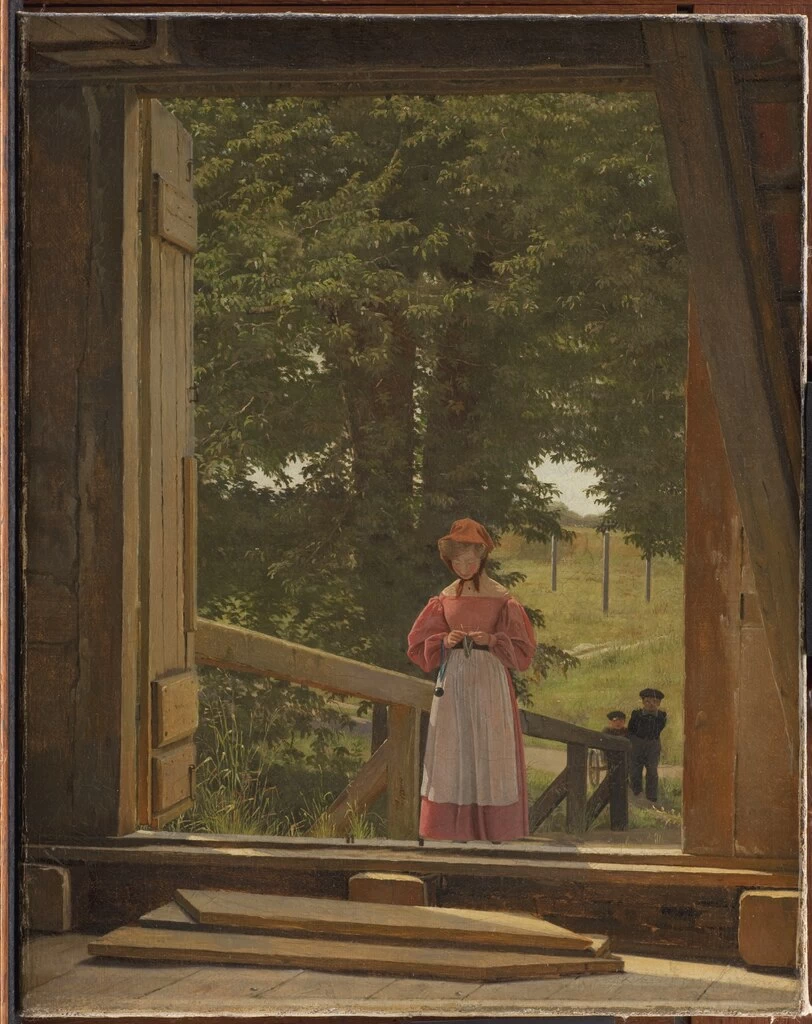 Christen Købke - Vista dal soffitto del Granaio del panificio di Kastellet, Statens Museum for Kuns, Copenaghen